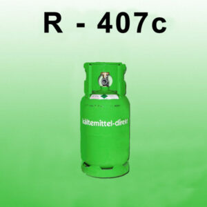 R-407C Kältemittel 10 kg – Eigentumsflasche Mehrweg Stahl, HVAC Klima Kältetechnik