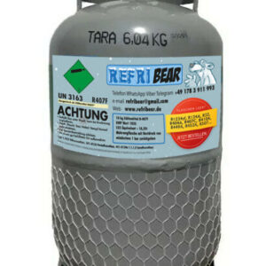 R-407F Kältemittel 10 kg – Eigentumsflasche Mehrweg Stahl, HVAC Klima Kältetechnik