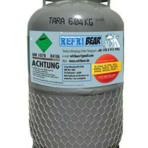 R-410A Kältemittel 10 kg – Eigentumsflasche Mehrweg Stahl, HVAC Klima Kältetechnik