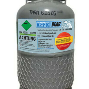R-422D Kältemittel 10 kg – Eigentumsflasche Mehrweg Stahl, HVAC Klima Kältetechnik