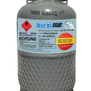 R-454A Kältemittel 9 kg – Eigentumsflasche Mehrweg Stahl, HVAC Klima Kältetechnik