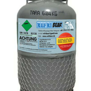 R-513A Kältemittel 10 kg – Eigentumsflasche Mehrweg Stahl, HVAC Klima Kältetechnik